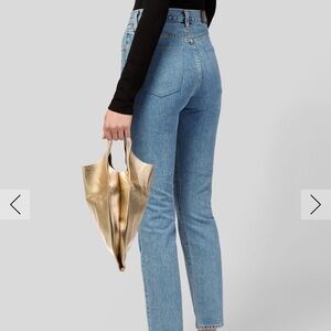 Baggu Gold Leather Tote Bag